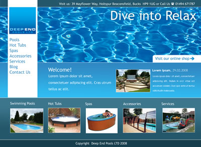 Deepend pools website coming soon