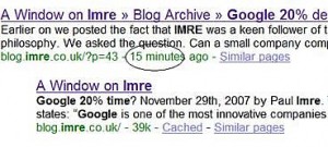 indexed by google
