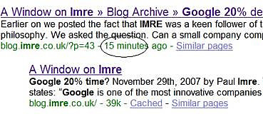 How fast can Google index your web page?